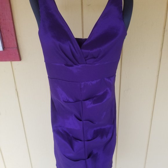 PURPLE BLING BLING PARTY DRESS - Picture 1 of 3